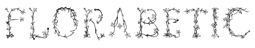 Florabetic Font Image