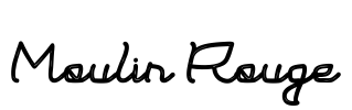 Moulin Rouge Font Image