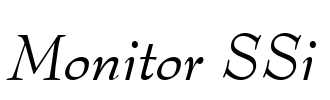 Monitor SSi Font Image