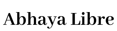 Abhaya Libre Font Image