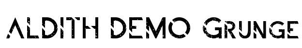 ALDITH DEMO Grunge Font Image