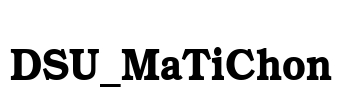 DSU_MaTiChon Font Image