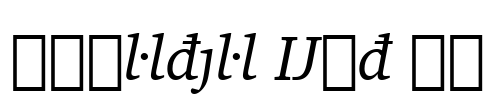 Charter Ext BT Font Image