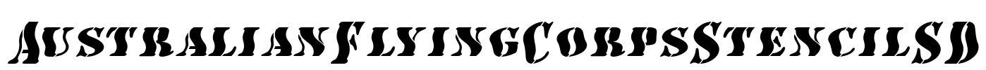 AustralianFlyingCorpsStencilSD Font Image