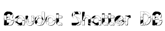 Baudot Shatter DB Font Image
