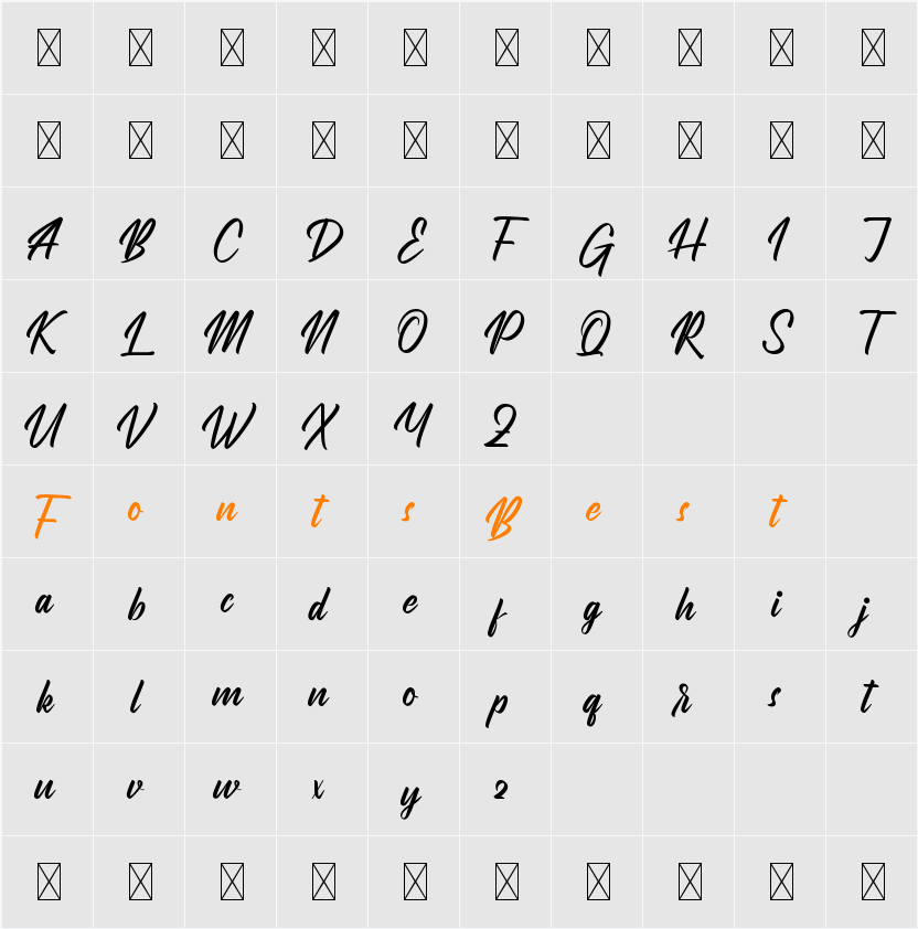 Brainlies Demo Character Map