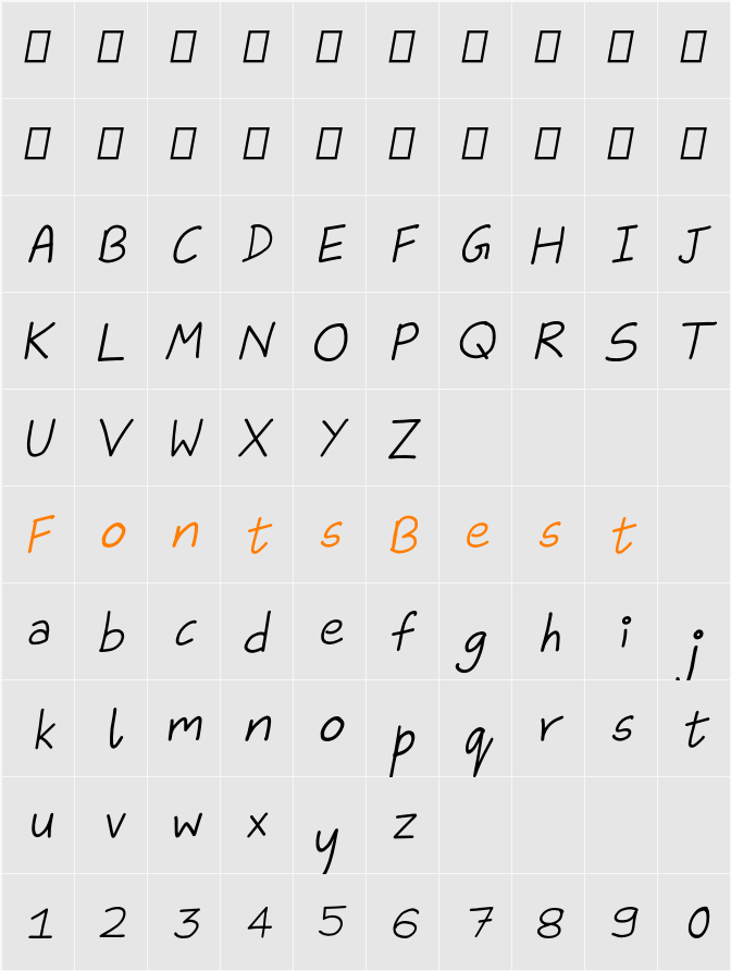 Aika Character Map