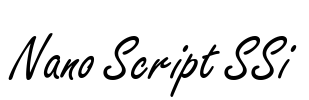 Nano Script SSi Font Image