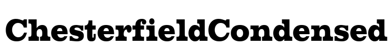 ChesterfieldCondensed Font Image