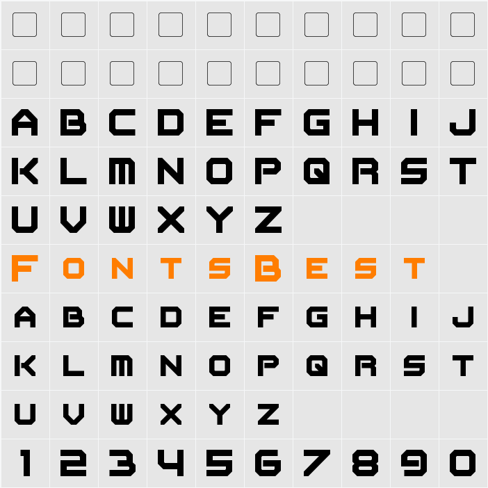 Flipbash Character Map