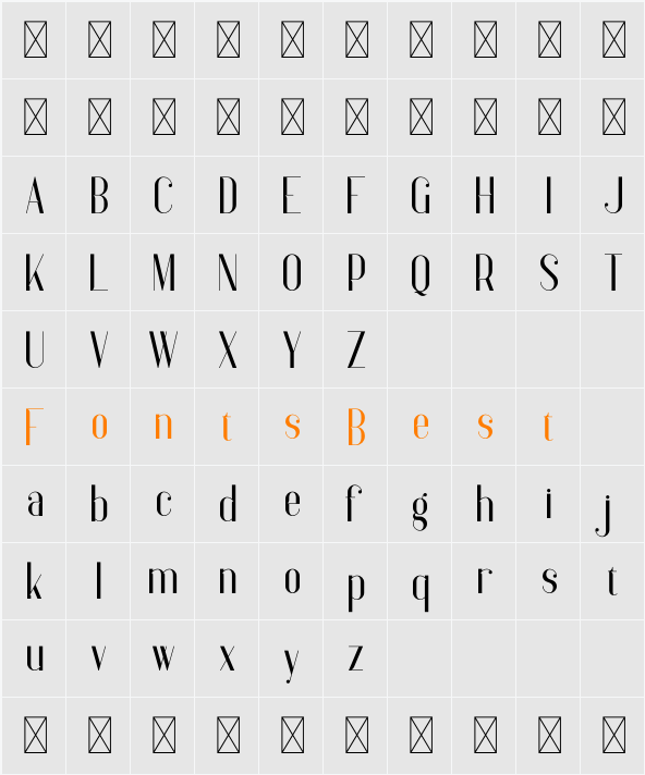 Anteric Character Map