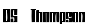 DS Thompson Font Image