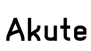 Akute Font Image