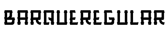 BarqueRegular Font Image