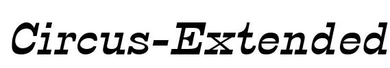 Circus-Extended Font Image