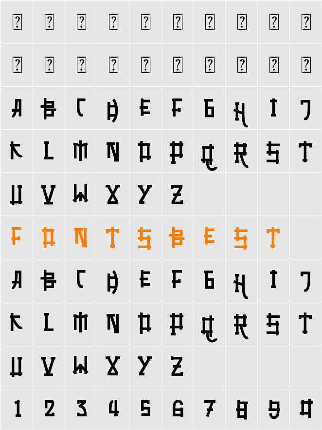 Aishiteru - personal use Character Map