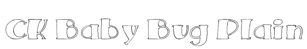 CK Baby Bug Plain Font Image
