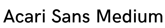 Acari Sans Medium
