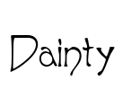 Dainty Font Image