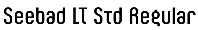 Seebad LT Std Regular Font Image