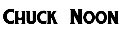 Chuck Noon Font Image
