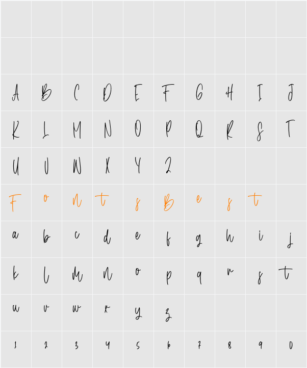 Aerilay Character Map