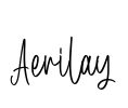 Aerilay Font Image