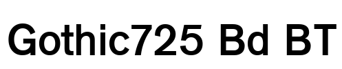 Gothic725 Bd BT