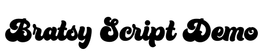 Bratsy Script Demo Font Image