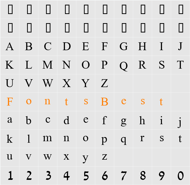 David Transparent Character Map