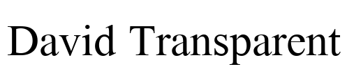 David Transparent Font Image