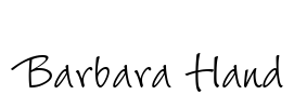 Barbara Hand Font Image
