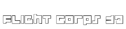 Flight Corps 3D Font Image