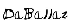 DaBallaz Font Image