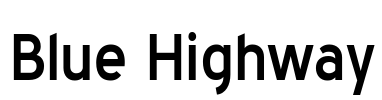 Blue Highway Font Image