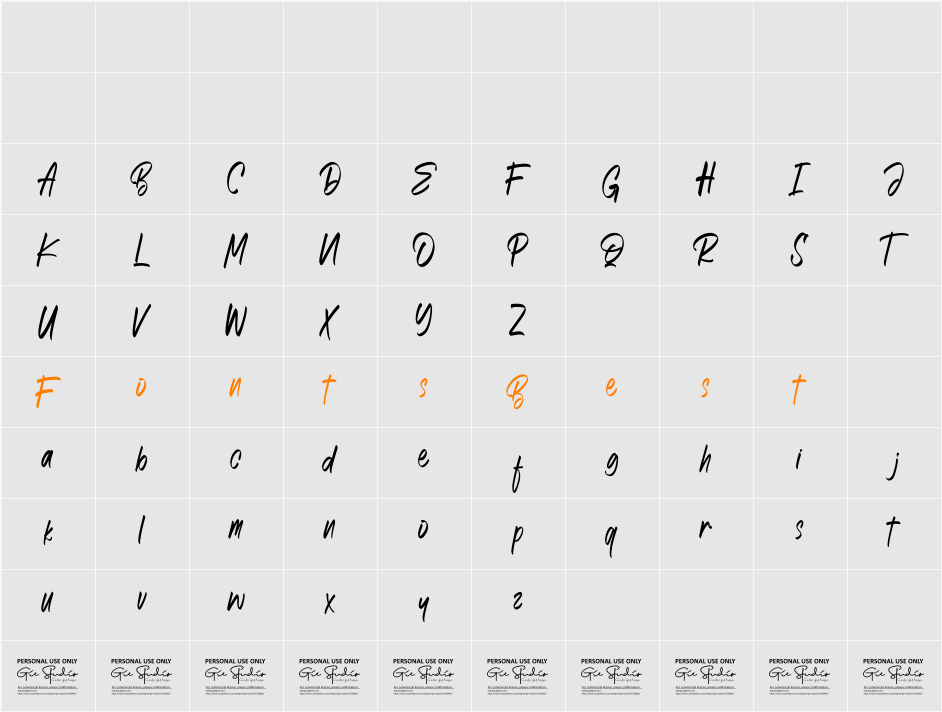 Best collections Personal Use O Character Map