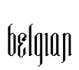 BELGIAN Font Image