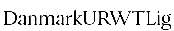 DanmarkURWTLig Font Image