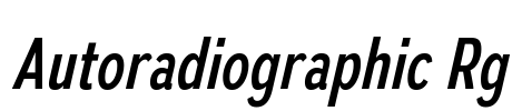 Autoradiographic Rg Font Image