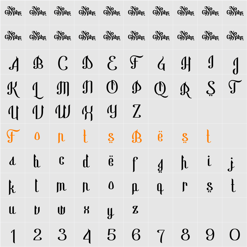 Basmala Character Map