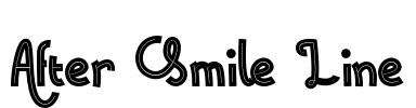 After Smile Line Font Image