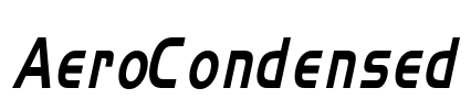 AeroCondensed Font Image
