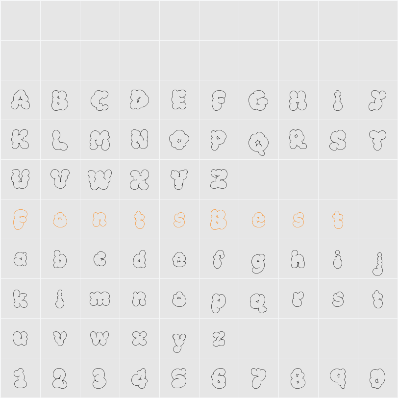 McKloud White Character Map