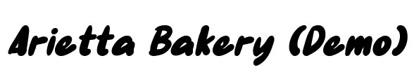 Arietta Bakery (Demo) Font Image