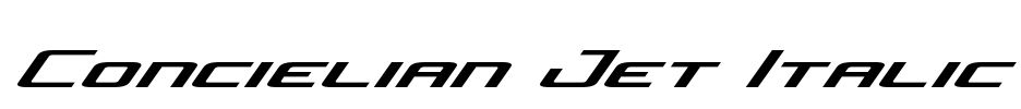 Concielian Jet Italic