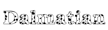 Dalmatian Font Image