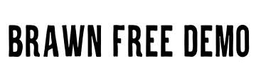 Brawn Free Demo Font Image