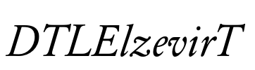 DTLElzevirT Font Image