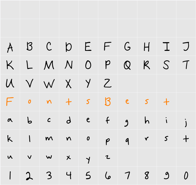And This Happened Character Map