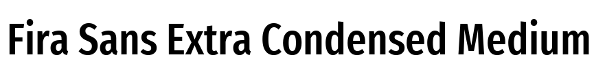 Fira Sans Extra Condensed Medium